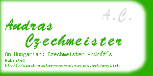 andras czechmeister business card